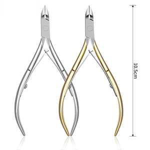 Pince à cuticules professionnelle de 4 pouces en acier inoxydable, arc-en-ciel, multi-titane, pour les doigts, outils de beauté - Product Image 5
