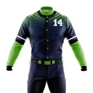 Uniforme de baseball personnalisé avec logo, respirant, en polyester léger, surdimensionné, tissu personnalisé de haute qualité, prix abordable pour hommes - Product Image 4