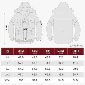 Camiseta de Pesca para Hombre, Talla Grande, Ligera, de Secado Rápido, Impermeable, Transpirable, con Protección Solar UPF 50+, Estampado de Camuflaje, Poliéster/Spandex - Product Image 4