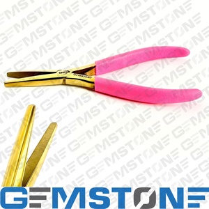 Pince à extensions capillaires professionnelle GEMSTONE ENTERPRISES en acier inoxydable de 6 pouces à bouche plate – Instrument de beauté durable et réutilisable - Product Image 3