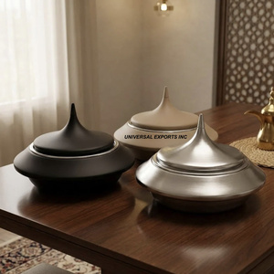 ชุดอุ่นอาหารโลหะทรงกลมดีไซน์หรูหราสำหรับโต๊ะอาหารแบบฮอตพอต - Product Image 6