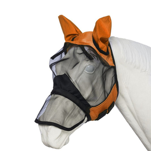 Bonnet d'oreille pour cheval respirant et personnalisé en laine peignée, écologique, coupe-vent, léger, 100 % polyester, à carreaux, avec fermeture éclair, doux pour l'équitation - Product Image 2