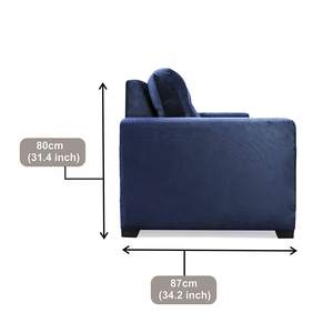 Sofá Cuadrado Moderno Denise de 3 Plazas, Tapizado y Relleno de Espuma - Product Image 1