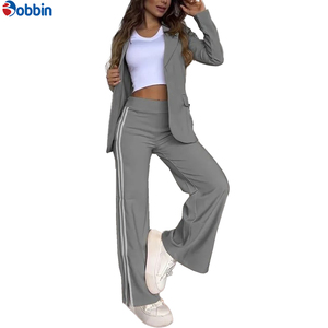 Conjuntos Deportivos para Mujer Más Vendidos, Moda de Invierno, Ropa Urbana para Mujer, Conjunto de 2 Piezas, Color Sólido Informal, Cintura Elástica - Product Image 3