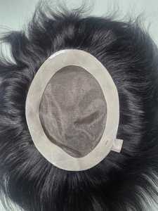 Toupet pour homme Taz Hair, cheveux naturels indiens, ondulations profondes, cheveux humains Remy, base mono douce, application facile - Product Image 6