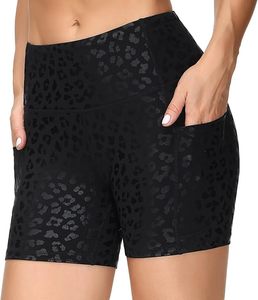 Pantalones Cortos de Verano para Mujer y Niña, con Logotipo Personalizado, de Cintura Alta Elástica, de Secado Rápido, con Efecto Levanta Glúteos, de Spandex - Product Image 2