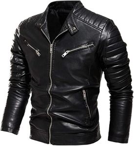 Vintage Coated <b>Leather</b> <b>Jacket</b> <b>Men</b> 100% Genuine Cowhide <b>Leather</b> Regular Length-Fashion Casual Style Hooded Varsity <b>Jacket</b> - Product Image 3