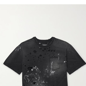 Oversized Sunfaded Distressed T Shirt Vintage Washed Tee Ripped Hem Grunge Streetwear Custom Logo Unisex Casual Premium Quality - Product Image 5