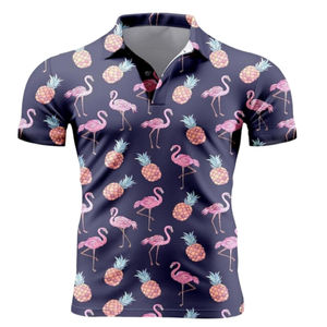 Polo en tricot imprimé pour homme, polos imprimés de haute qualité pour homme avec des motifs imprimés uniques - Product Image 4