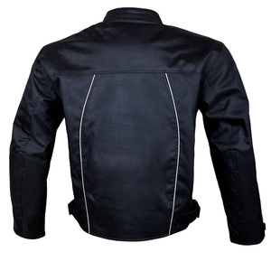 Men's Black PU <b>Motorcycle</b> <b>Jacket</b> Full Sleeve Windproof All Seasons Style - Product Image 3