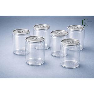 Bouteille cylindrique en PET transparent de 330 ml avec rebord soudé, fabrication OEM au Vietnam pour l'emballage de boissons (lait, thé, café, jus) - Product Image 6