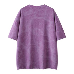 T-shirt Homme Oversize Premium 280G en Coton Lavé Effet Vieilli Streetwear – Vente en Gros - Product Image 4