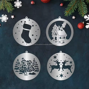 เครื่องประดับโลหะทรงกลมที่ไม่ซ้ำใครทำจากสเตนเลสตัดด้วยเลเซอร์ออกแบบได้ตามที่ต้องการ - Product Image 2