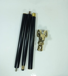 Bastón de madera de sheesham con mango de cabeza de ciervo en latón, estilo antiguo, bastón coleccionable hecho a mano, regalo para hombres. - Product Image 3