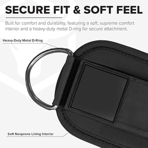Sangle de cheville en nylon avec boucle renforcée, durable et écologique, idéale pour les exercices de traction à câble, les extensions de jambes et les séances de musculation. - Product Image 3