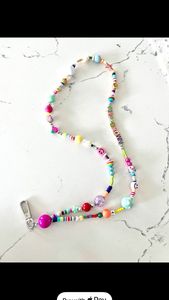 Handmade Embroidery Beaded Lanyard Colorful Floral Beadwork Neck Strap for ID <b>Badge</b> Keys and Card <b>Holder</b> - Product Image 6