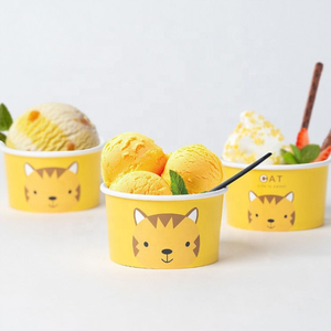 Gobelets en papier jetables imprimés sur mesure pour crème glacée, qualité alimentaire, pour yaourt et desserts, emballage en gros - Product Image 6