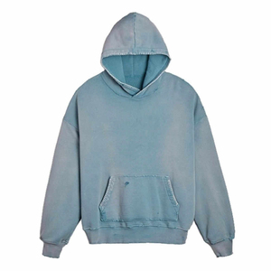 Oferta Especial: Sudadera con Capucha Oversize Personalizada con Estampado Serigrafiado, Precio al por Mayor, Lavado Ácido, Sudaderas y Hoodies para Hombre - Product Image 1