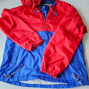 unisex Color Block <b>Red</b> Blue Windbreaker <b>Hooded</b> Anorak <b>Jacket</b> Pullover Outdoor Waterproof Windproof Windbreaker Hoodies <b>Jackets</b> - Product Image 5