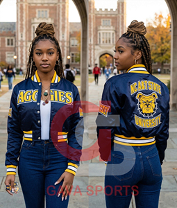 AKA premium varsity style college pink vintage lady crops and sorority Satin Bomber Jacket Greek Letters Windproof womens jacket - Product Image 5