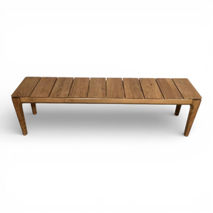 Banc d'extérieur en teck avec structure en bois, matériau durable et style moderne pour l'ameublement de la maison - Product Image 1