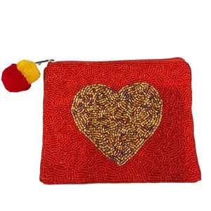 Handmade Beaded Coin <b>Pouch</b> Small Zipper Wallet <b>Mini</b> Purse for Women Affordable - Product Image 1