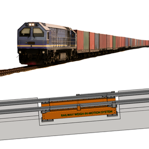 Báscula ferroviaria a escala personalizada, capacidad máxima 35.000 kg/eje, precisión 0.25, velocidad de pesaje de trenes 3-20 km/h, sobrecarga del 150% - Product Image 6