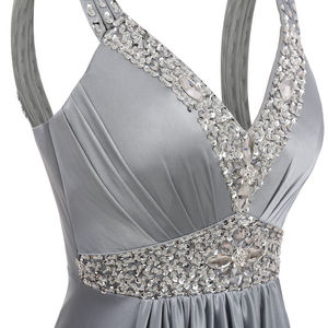 Robe de soirée élégante pour femme, robe de créateur personnalisée, col en V, manches longues, robe de soirée, robe de bal, robe de banquet - Product Image 5