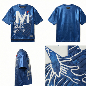 Camiseta Urbana de Moda Metálica Premium, Camiseta Casual de Diseñador Extra Grande para Hombre, Europa, Estados Unidos, MALUZA INDUSTRIES - Product Image 6