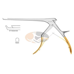 JACKBILLY Rongeur Kerrison manuel en acier inoxydable de haute qualité, à pointe oblique à 40 degrés, taille de coupure 5 mm, avec plaque de maintien fine - Product Image 1