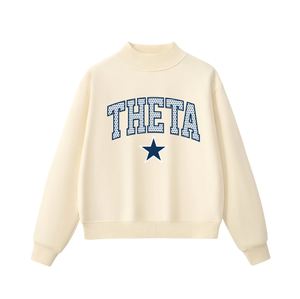 Sudadera con cuello redondo estampada para mujer, de algodón blanco, informal, para otoño, corte regular - Product Image 2