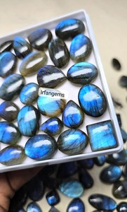 Labradorite de qualité supérieure en vrac à un prix imbattable Cabochon de Labradorite bleue naturelle Labradorite bleue Lot en vrac - Product Image 3