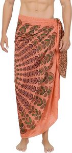 Pareo de Playa con Estampado Tribal para Hombre, Traje de Baño - Product Image 1