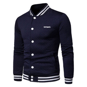 2026 High Quality Low MOQ <b>Letterman</b> <b>Jacket</b> Stand Collar Front Logo Position Customized Printed Winter <b>Jacket</b> for Men OEM Service - Product Image 3