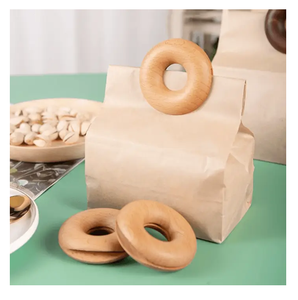 Nouveaux outils de cuisine, organisateur de rangement domestique, pince à donuts en bois mignonne, pince de scellage pour snacks, pinces de rangement à bas prix - Product Image 5