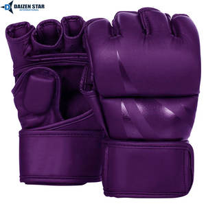 Gants de MMA en cuir de haute qualité, avec poignées, fermeture auto-agrippante, support de poignet, personnalisables, pour adultes, boxe, arts martiaux - Product Image 5