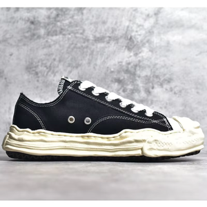 Zapatillas Deportivas Negras de Lona con Cordones, Corte Bajo, Transpirables, Vulcanizadas, Modelo 2026, Mason Mihara YASUHIRO - Product Image 5