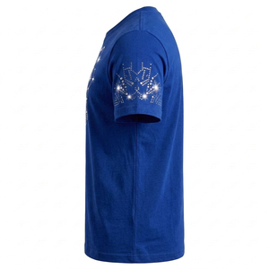 Camisetas de Algodón 100% con Cuello Redondo y Pedrería de Secado Rápido, Diseño Nuevo 2026, para Hombre, Moda Urbana - Product Image 4