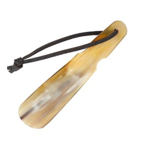 Chausse-pied en corne de buffle de qualité supérieure, fait main, design incurvé, finition lisse, durable, accessoire élégant pour chaussures, outil pratique. - Product Image 6