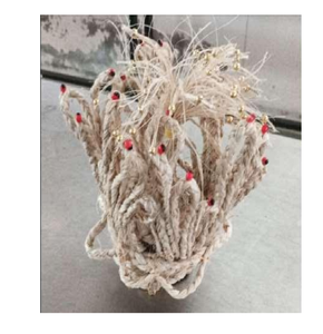 Arreglo Floral Decorativo de Fibra Trenzada Artesanal, Centro de Mesa Hecho a Mano, Adorno Festivo, Artículo de Regalo - Product Image 1