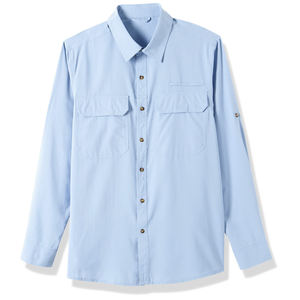 Camisa de Senderismo de Secado Rápido para Hombre, Manga Larga, Transpirable, para Montaña, con Tela Elástica - Product Image 6