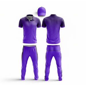 Conjunto de Uniforme de Cricket Sublimado Personalizado para Equipos |   Uniforme Completo de Cricket para Hombres, Mujeres y Jóvenes, Camiseta Polo y Pantalones - Product Image 3