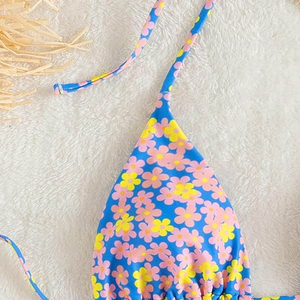 Women's Customized Print Two-Piece <b>Bikini</b> <b>Set</b> Breathable Quick Dry Backless Beachwear Summer Swimwear - Product Image 3