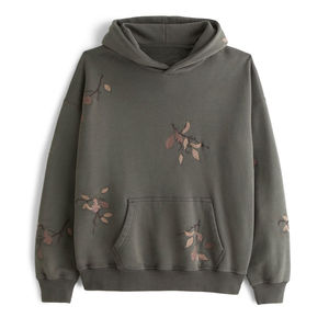 Hoodie court thermique pour homme, imprimé en relief, 900 1000 1800 GSM, épais, double couche, haute qualité, luxe, vente en gros - Product Image 5