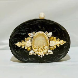 Resin <b>Clutch</b> Hand <b>Bag</b> Acrylic Bridal <b>Wedding</b> Evening <b>Clutches</b> for Celebrities Religious Events Girls' Souvenir - Product Image 1