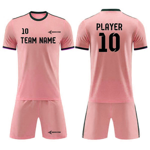 DAIZEN STAR Custom Team Name Soccer Jersey Set Short Sleeve Crew Neck Sublimated Geometric Print Moisture Wicking 100% Polyester - Product Image 4