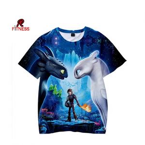 Camiseta de Hombre con Estampado de Dibujos Animados por Sublimación, Diseño de Logotipo en Gel de Silicona Impreso en 3D, OEM, de la Mejor Calidad, en Oferta - Product Image 5