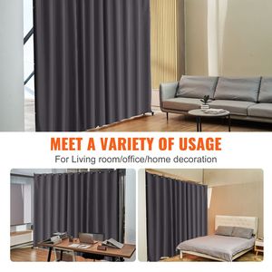 Divisorio Portatile Autoportante con Ruote, Supporto per Tende, Schermo per la Privacy per Ufficio e Casa, Divisori per Ambienti - Product Image 2