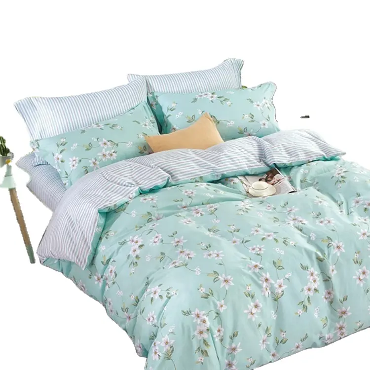 Vente directe d'usine, ensembles de housse de couette, imprimé numérique king size 100% coton