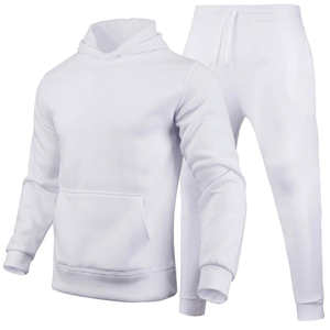 Ensemble de survêtement d'hiver personnalisé pour homme XXL, haute qualité, 100% coton polyester, respirant, sans couture, avec sweat à capuche et pantalon de jogging, grande taille, réversible - Product Image 1
